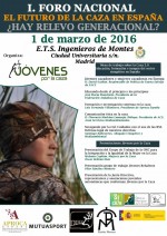 Jóvenes por la Caza organiza el I Foro Nacional sobre el futuro de la caza en España
