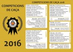 Nou calendari de competicions de caça 2016