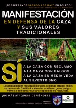 La FCCM convoca una manifestación en apoyo a la caza el nueve de mayo en Toledo